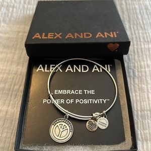 Alex and Ani Peace Charm Bangle Bracelet